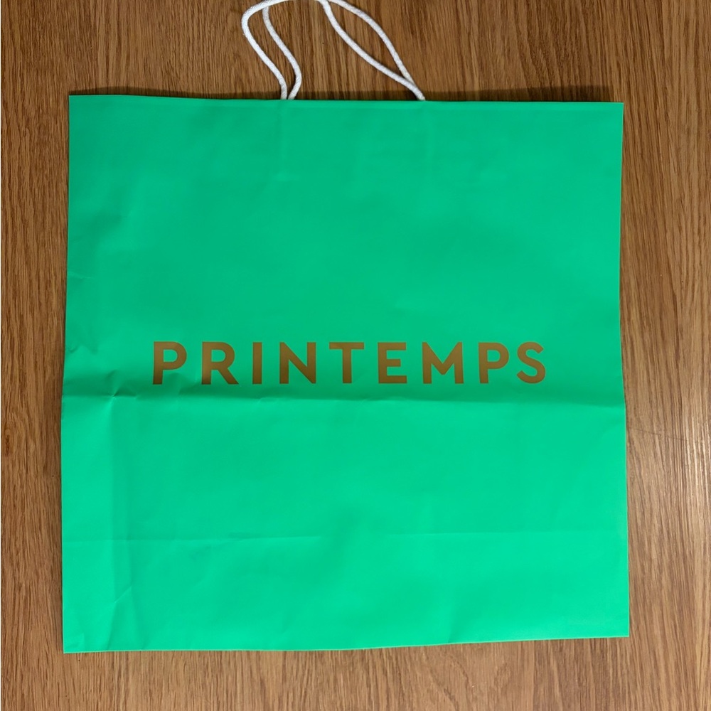 Printemps Green Shopping Bag